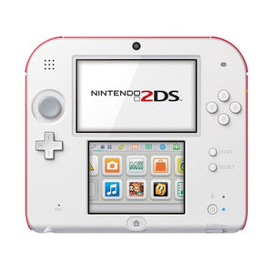 Nintendo 2DS Scarlet Red System Console (White Front/Red Back)