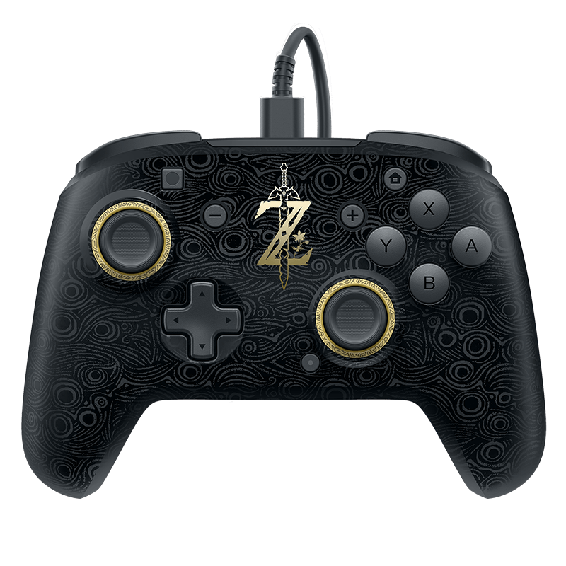 Faceoff Deluxe Wired Pro Controller - Breath of the Wild [PDP]
