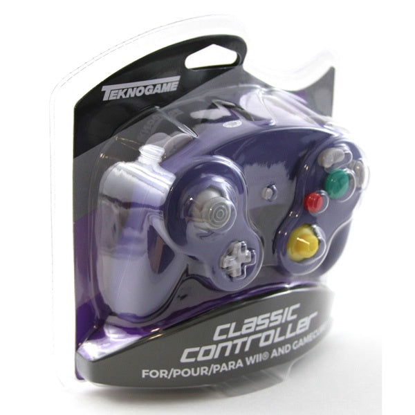 PURPLE WIRED Gamecube CONTROLLER [TEKNOGAME]