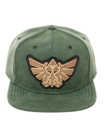 NINTENDO - ZELDA - Distressed Metal Black PU Snapback