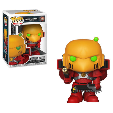 Funko POP! Games: Warhammer 40,000 - Blood Angels Assault Marine #500 Vinyl Figure (Box Wear)