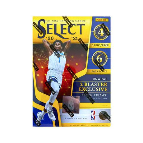 2020-21 Panini Select NBA Basketball Trading Cards Blaster Box - 24 Cards | Exclusive Flash Prizm