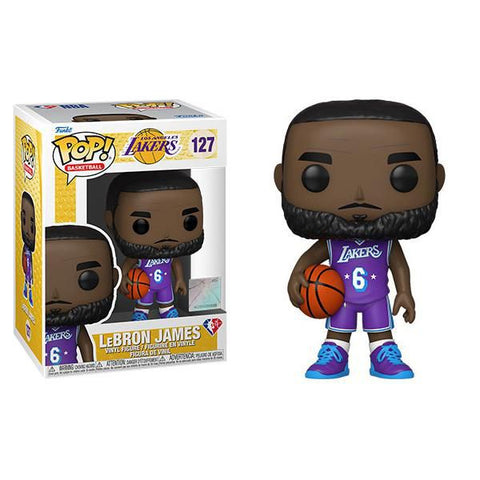 Funko POP! Basketball: Los Angeles Lakers City Edition Jersey - Lebron James #127 Vinyl Figure