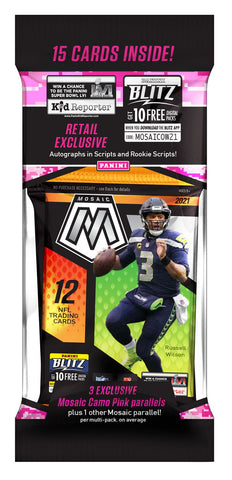 2021 Panini Mosaic NFL Football Cello Multi Pack