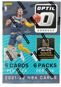 2021-22 Panini Donruss Optic Basketball Blaster Box (6 Packs Per Box)