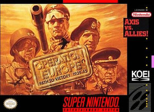 Operation Europe Path to Victory 1939-45 - SNES (Pre-owned)