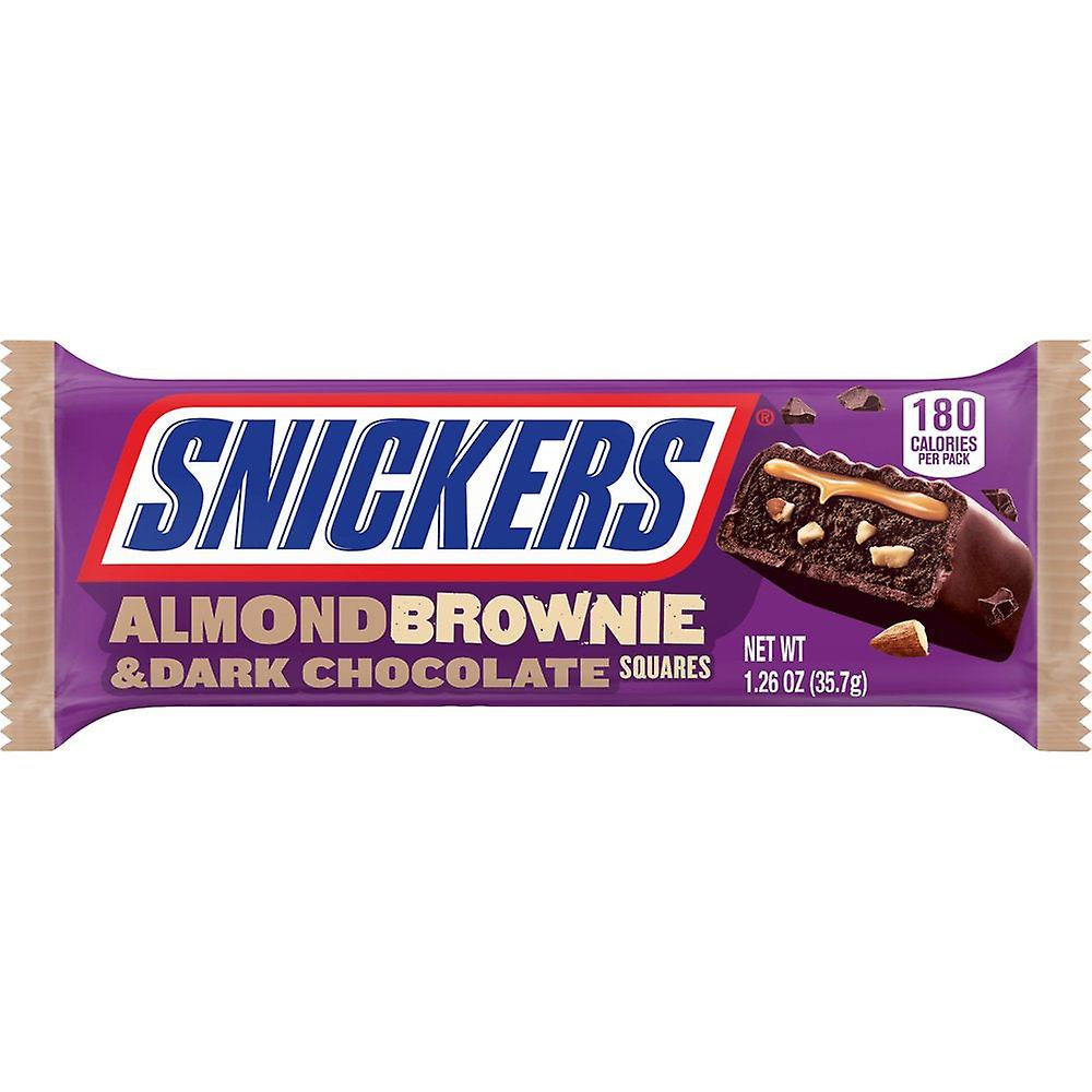 Snickers Almond Brownie & Dark Chocolate Squares