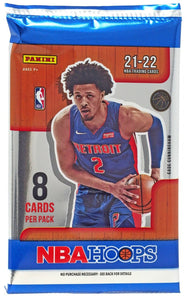 2021-22 Panini NBA Hoops Basketball Holiday Winter Blaster Pack (8 Cards a Pack)