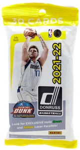 2021-22 Panini Donruss Basketball Cello 30 - Card Value Pack! (Fat Jumbo Pack)