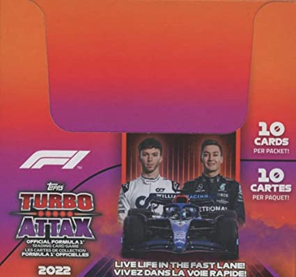 2022 Topps Formula 1 Turbo Attax Box - F1 (24 Packs Per Box)