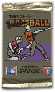 1991 O-Pee-Chee Premier Baseball Cards Hobby Pack (7 Cards Per Pack)