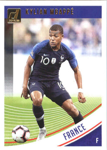 2018-19 Donruss #132 Kylian Mbappe RC (In France Soccer Kit/Rookie Card)