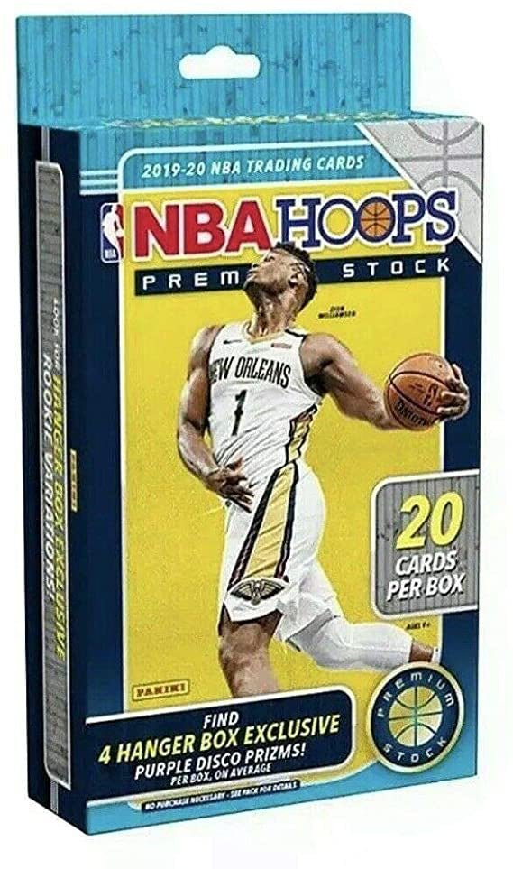 2019-20 Panini NBA Hoops Premium Stock Basketball Trading Card Hanger Box