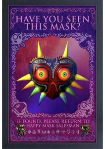 Zelda Majora's Mask Have You Seen This Mask? 11"x17" Framed Print