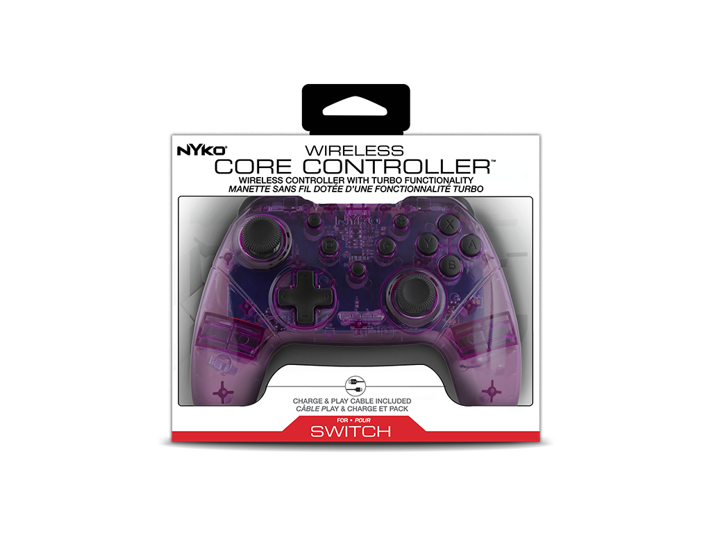 [NYKO] Wireless Core Controller for Nintendo Switch (Purple/White)