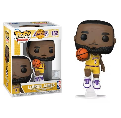 Funko POP! Basketball: Los Angeles Lakers Yellow Jersey - Lebron James #152 Vinyl Figure