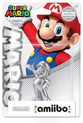 Mario - Silver Edition Amiibo (Super Mario Series) - Amiibo (Pre-owned)