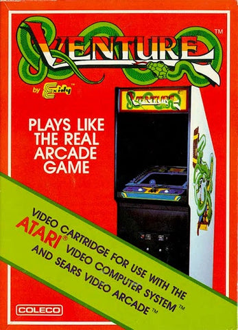 Venture (Black Label/White Cartridge) - Atari 2600 (Pre-owned)