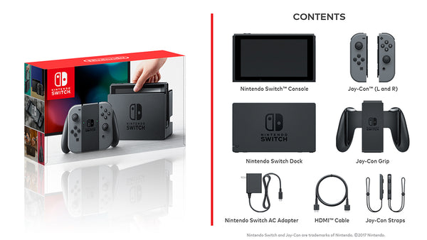 Nintendo Switch Console with Grey Joy-Con Gray System (2019 Version) (One Per Customer, Available for Pick Up Only)