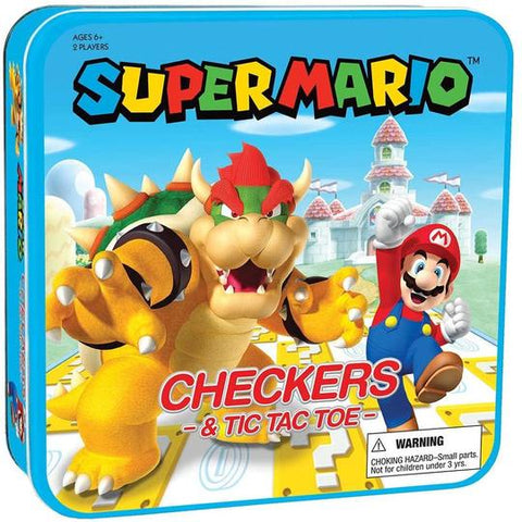 CHECKERS: Super Mario vs. Bowser (Metal Tin Packaging)