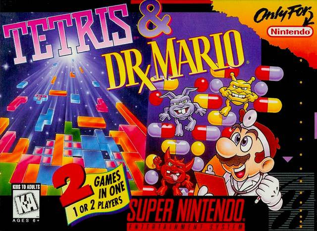 Tetris and Dr. Mario - SNES (Pre-owned)