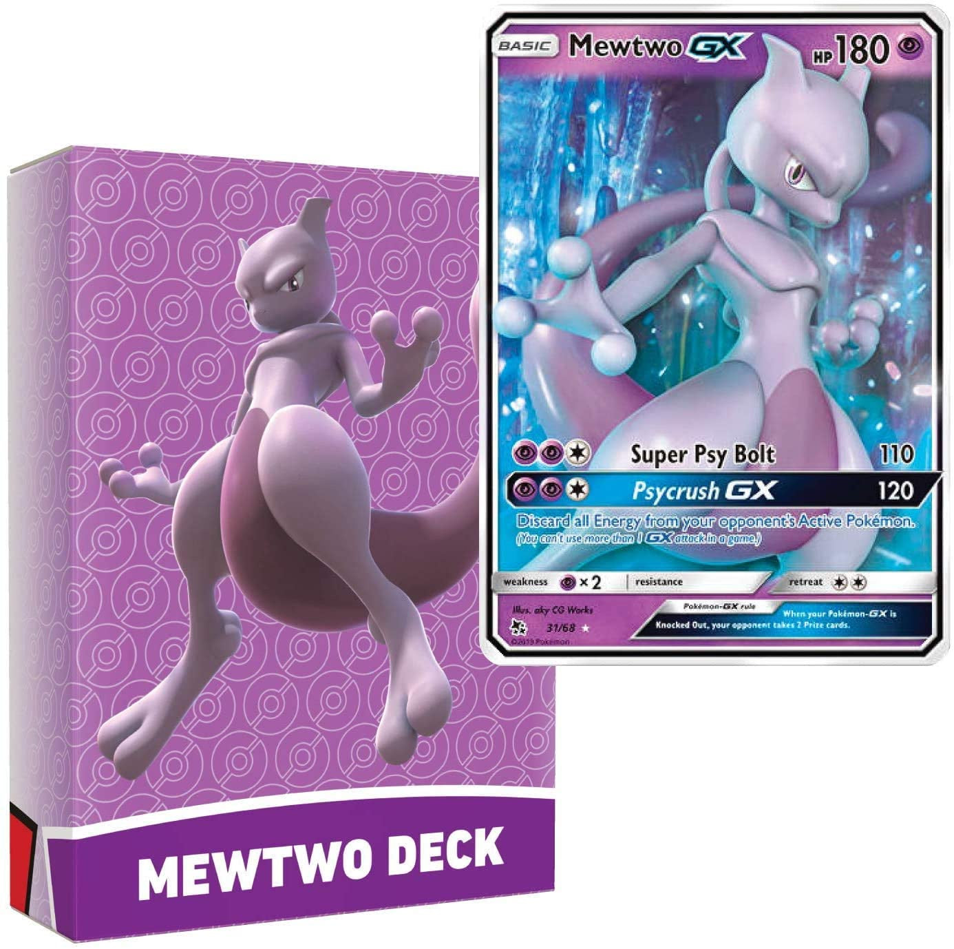 Pokemon Battle Academy - Mewtwo Deck - 60 Cards (Includes Mewtwo GX)