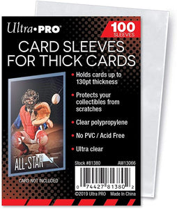 Ultra Pro - Card Sleeves for Thick Cards 130pt - 100ct
