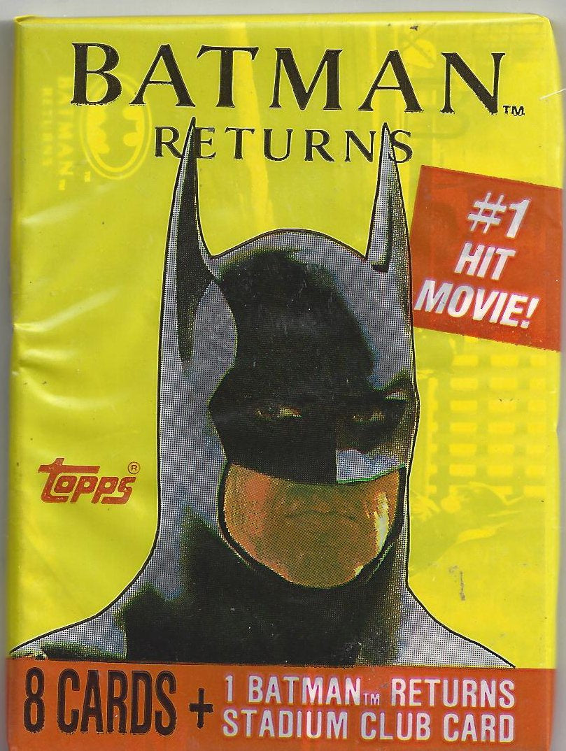 1992 Topps Batman Returns Movie Photo Wax Booster Packs (8 Cards Per Pack)