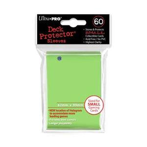Ultra Pro  Small Card Deck Pro Gloss Protector Sleeves 60ct - Lime Green