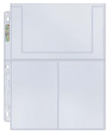 Ultra Pro - 3-Pocket Binder Pages - 4" x 6" - 100ct Box Clear