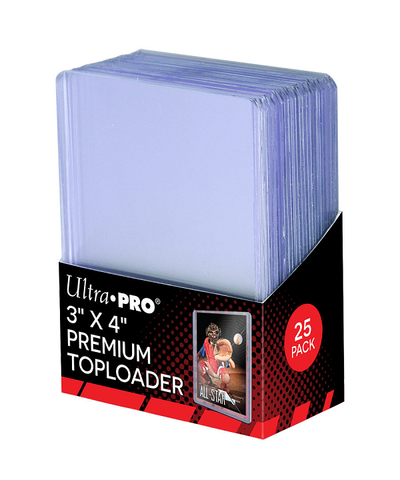 Ultra Pro - Premium Toploader - 3" x 4" Ultra Clear Top Loader - 25ct