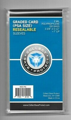 CSP Graded Card Resealable Sleeves (PSA Size) (100ct)