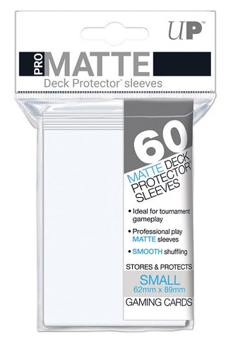 Ultra Pro Small Card Pro Matte Deck Protector Sleeves 60ct - White