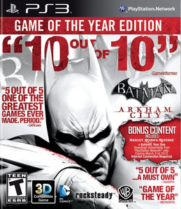 Batman: Arkham City Game Of The Year - PS3 (Pre-owned)