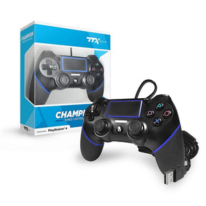 Black Champion Wired PS4 Controller [TTX]