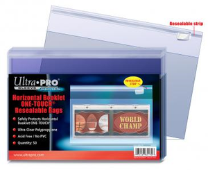 Ultra Pro - Horizontal Booklet ONE-TOUCH Resealable Bags - 50ct