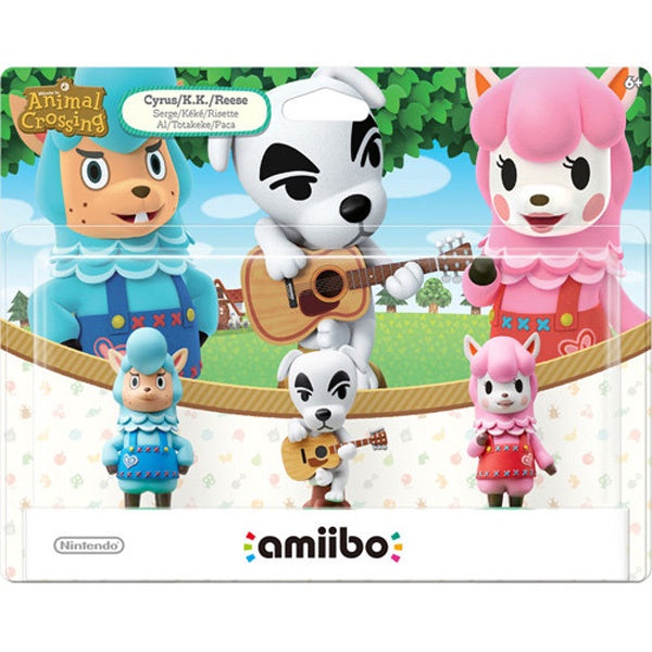 Animal Crossing 3-Pack Amiibo Set (Cyrus/K.K Slider/Reese)