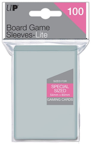 Ultra Pro - Board Game Sleeves Lite - Special Sized - 54mm x 80mm for Gaming Cards - 100ct Clear