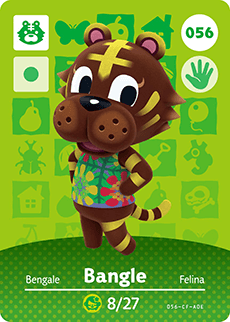 056 Bangle Authentic Animal Crossing Amiibo Card - Series 1