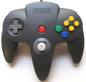 Nintendo 64 Controller Black Solid Color Official N64 Colour