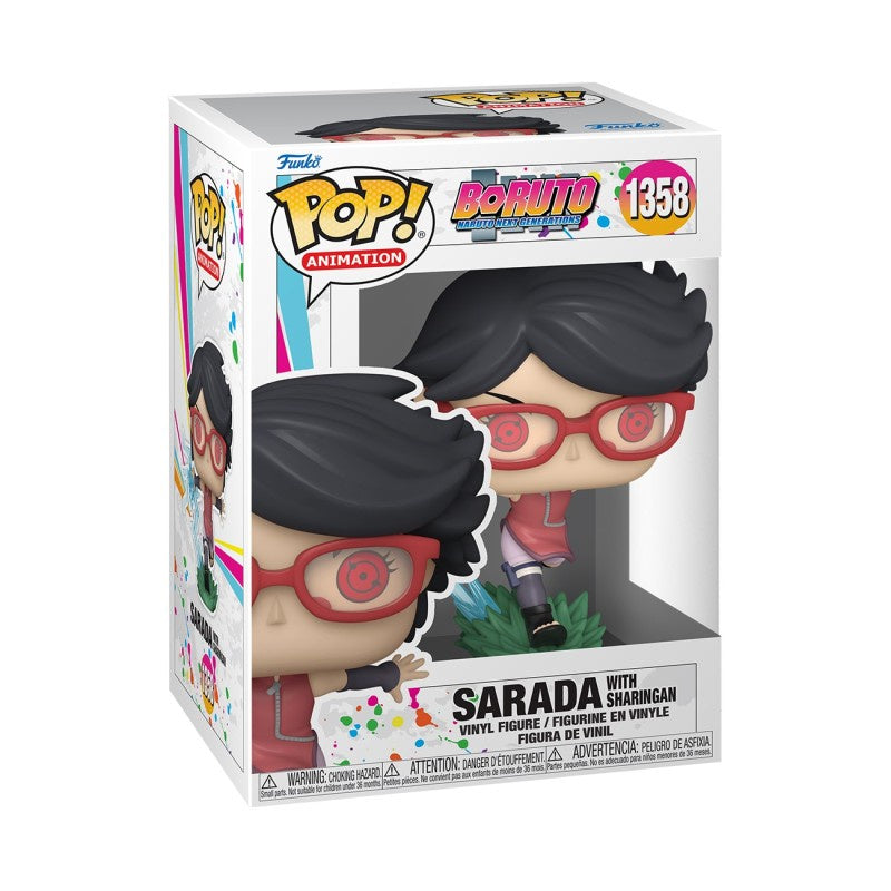 Funko POP! Animation: Boruto Naruto Next Generations - Sarada with Sharingan #1358 Vinyl Figure