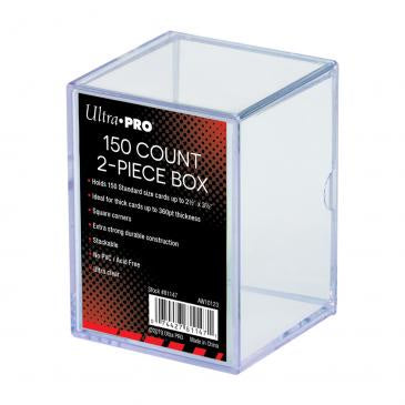 Ultra Pro - 2-Piece 150 Count Clear Card Storage Box
