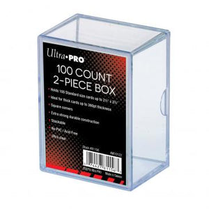 Ultra Pro - 2-Piece 100 Count Clear Card Storage Box
