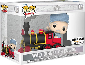 Funko POP! Trains: Disney 100 - Walt Disney on Engine #18 Exclusive Vinyl Figure (Box Wear)