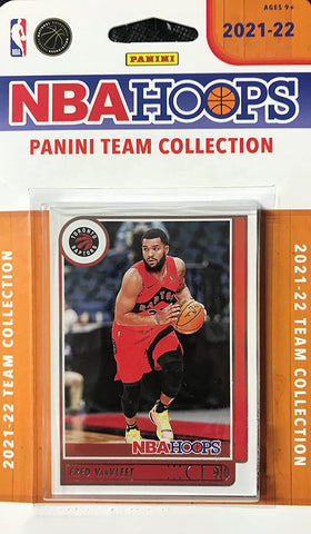 2021-22 Panini NBA Hoops Basketball Team Collection Set - Toronto Raptors (Includes Scottie Barnes Rookie Card)