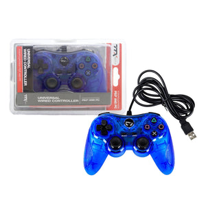 CLEAR BLUE USB WIRED PC/PS3 CONTROLLER [TTX TECH]
