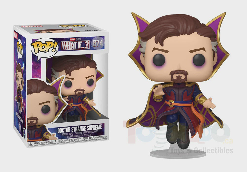 Funko POP! B: Marvel Studios What If...? - Doctor Strange Supreme #874 Bobble-Head Figure