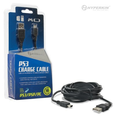 PS3 Hyperkin USB Charging Cable (10Ft)