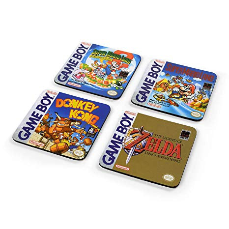 Nintendo Gameboy Official Classic Collection 4-Pack Coaster Set