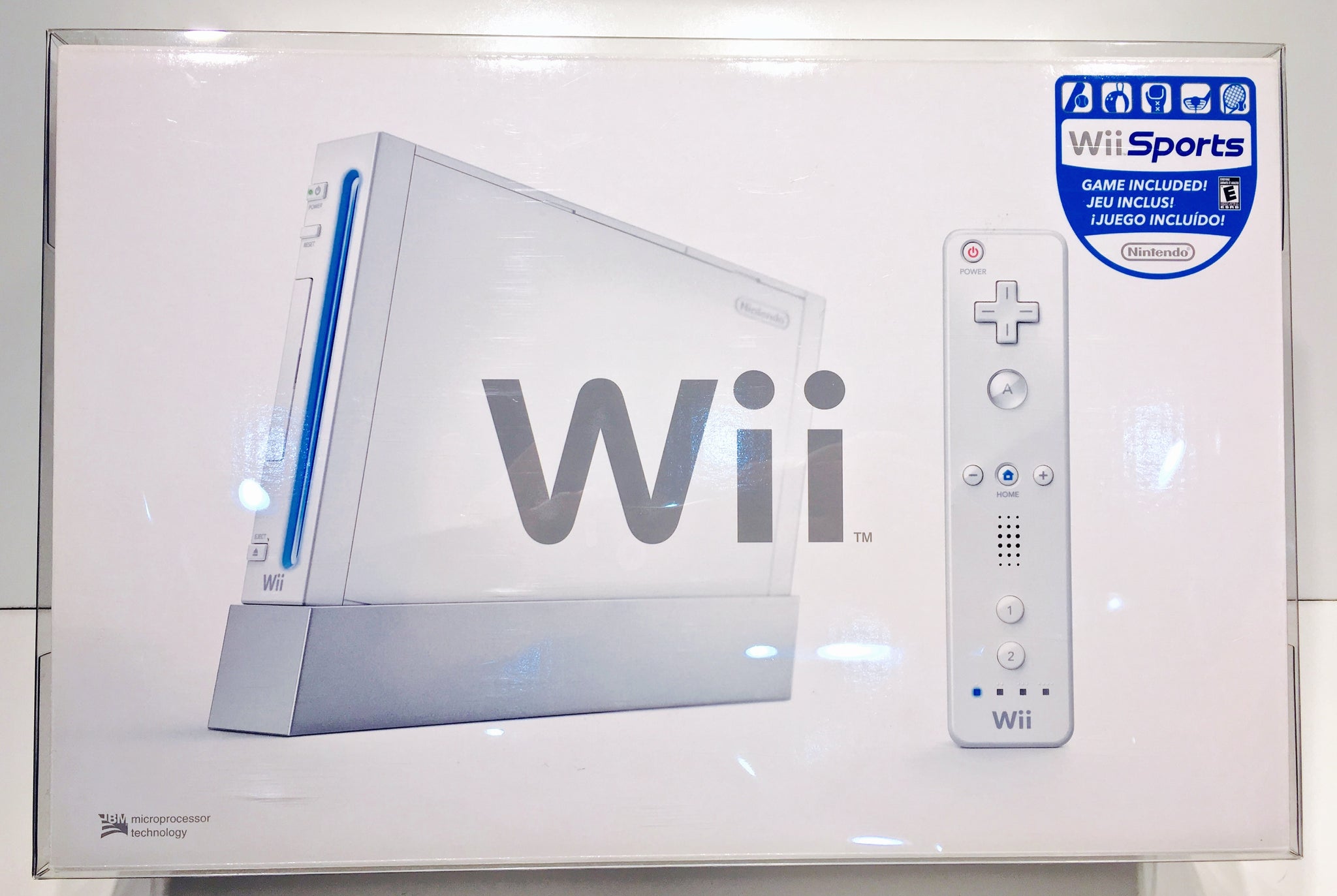 WII CONSOLE - WHITE SYSTEM - SYSTEM BOX - PROTECTOR 0.5MM